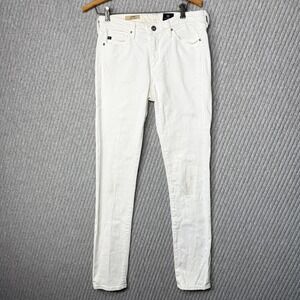 AG Adriano Goldschmied Jeans Mid‎ Rise Cigarette Womens Size 30 Prima Distressed